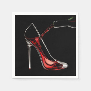 Stiletto and Wine Napkins