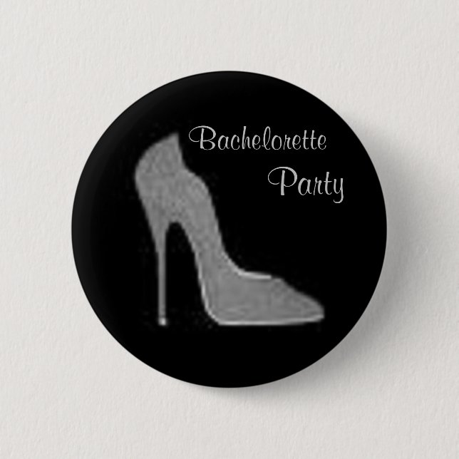 Stiletto Bachelorette Party Button (Front)