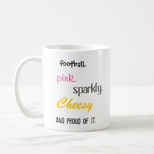 Stiletto Bowl XLV Pink Sparkly Cheesy Mug