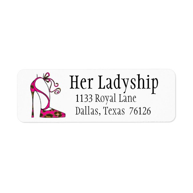 Stiletto Diva Address Labels (Front)