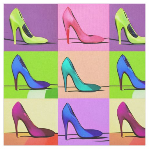 Stiletto Pumps, High Heels Poster Art Fabric