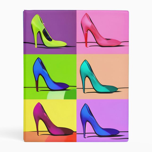 Stiletto Pumps, High Heels Poster Art Mini Binder (Front)