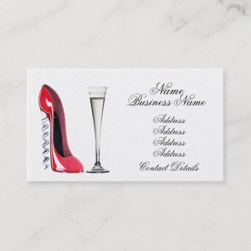 Stiletto Shoe Art Business Cards