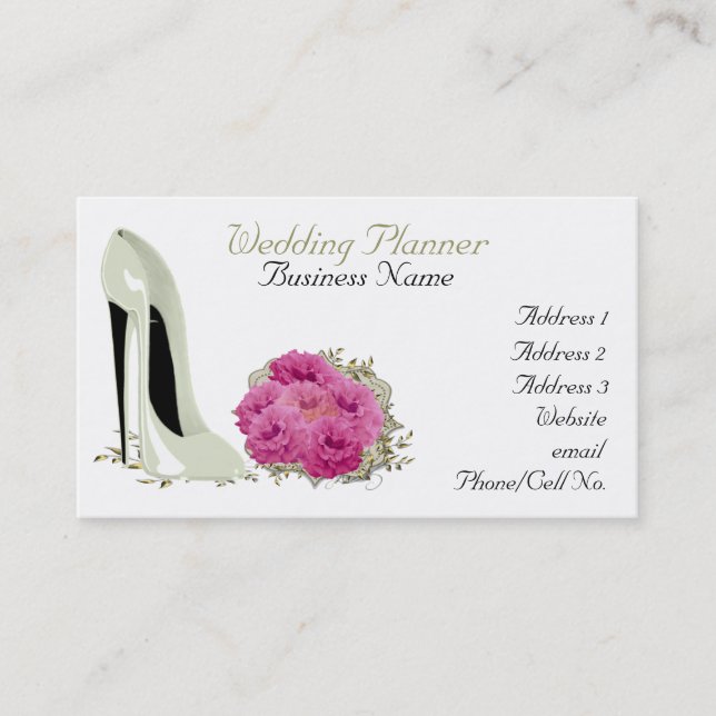 Stiletto Shoe Art Business Cards (Front)