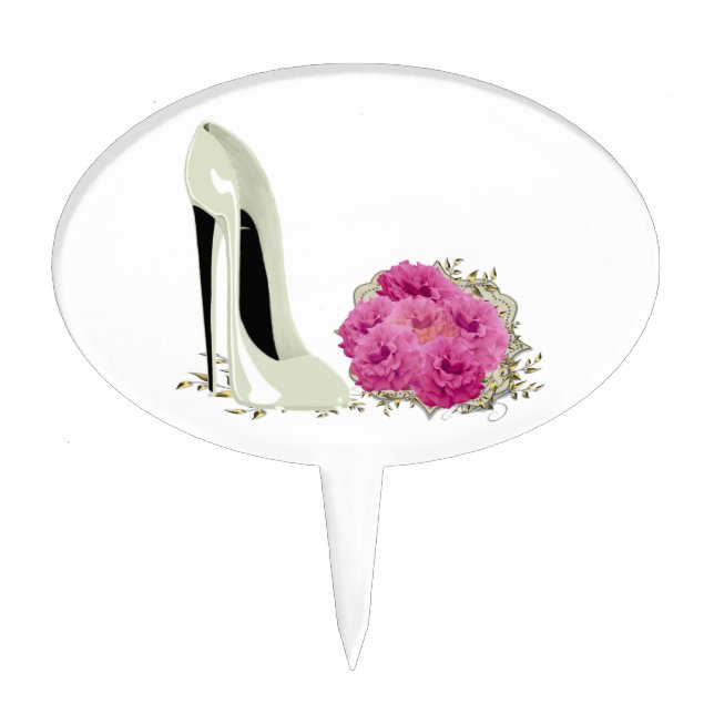 Stiletto Shoe Art Cake Toppers (Front)