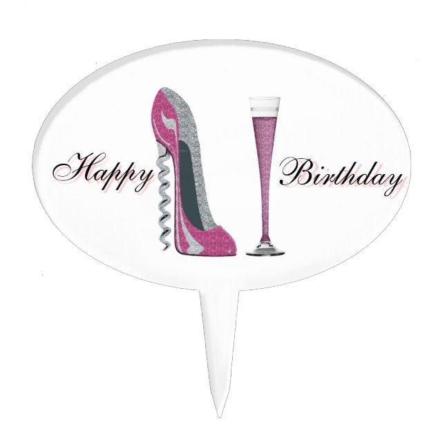 Stiletto Shoe Art Cake Toppers (Front)