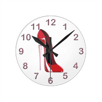 Shoes Wall Clocks | Zazzle