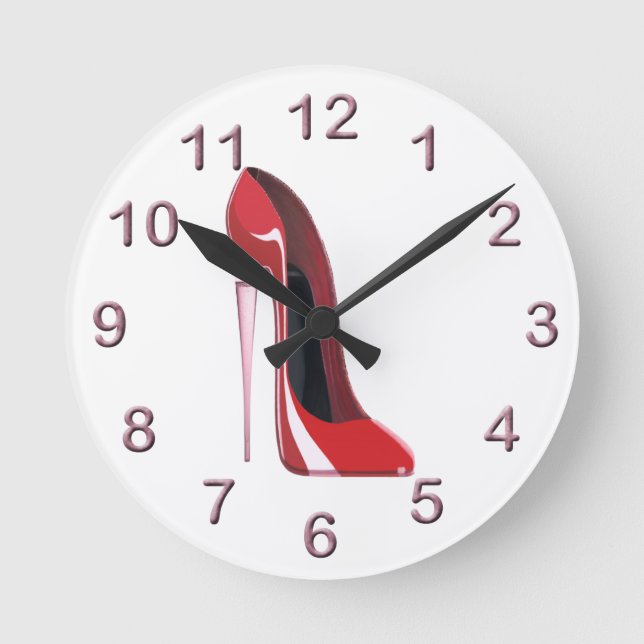 Stiletto Shoe Art Clocks (Front)