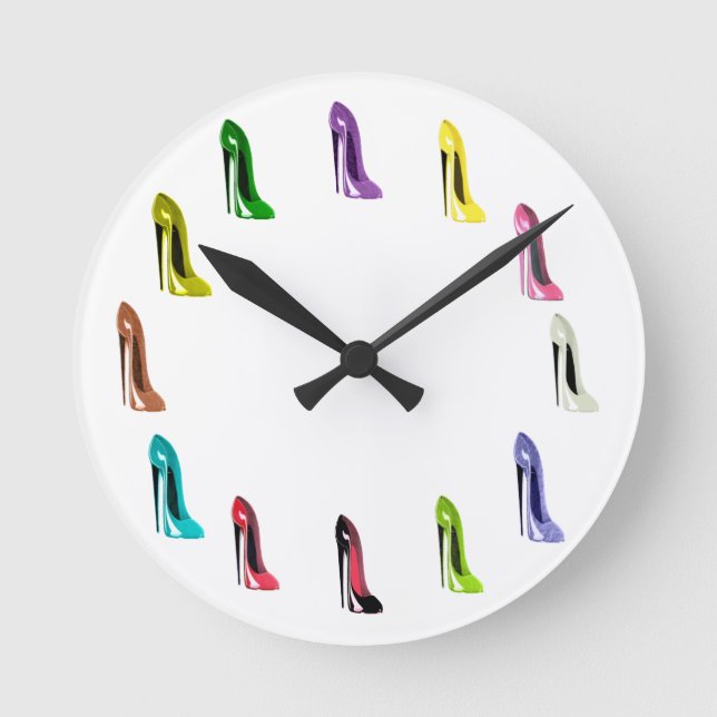 Stiletto Shoe Art Clocks (Front)