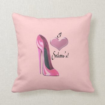 Stiletto Shoe Art Pillows by shoe_art at Zazzle
