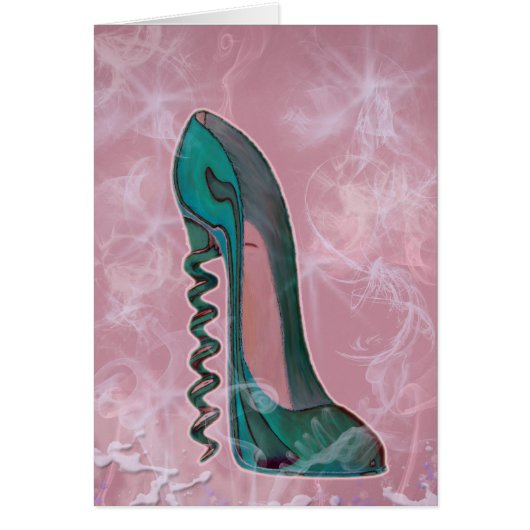 Stiletto Shoe Modern Art Cards (Front)