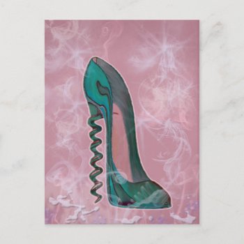 Stiletto Shoe Modern Art Postcard by shoe_art at Zazzle