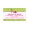 Stiletto Shoe Polka Dot Business Calling Cards