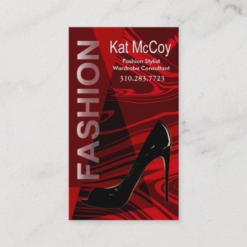 Stiletto Style _ Fashion Stylist Designer Business Card
