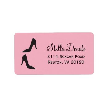 Stilettos Address Labels - Pink by adams_apple at Zazzle