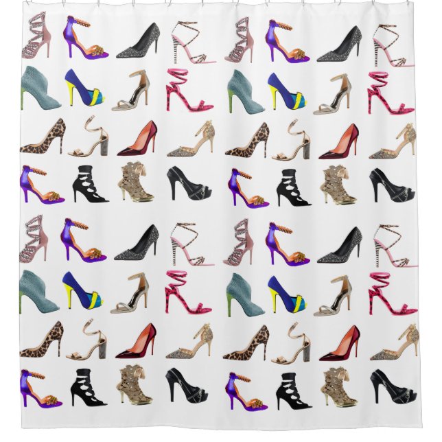 Stilettos High Heel Collage Shower Curtain (Front)