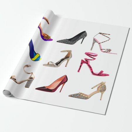 Stilettos High Heel Collage Wrapping Paper