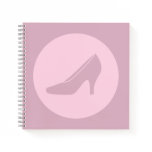 Stilettos High Heeled Shoes Icon CUSTOM COLOR Notebook