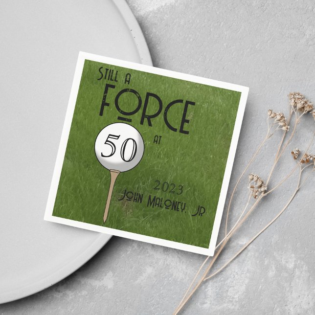 Still A Force at 50 Golf Green Custom  Napkins (Creator Uploaded)