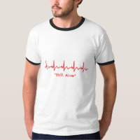 Still Alive – Minimal Heartbeat Dark Humor Design