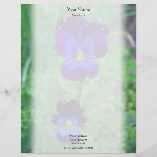 Still Alive Pansies Letterhead