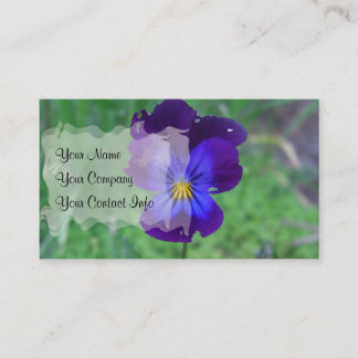 Still Alive Pansy Business Card Template