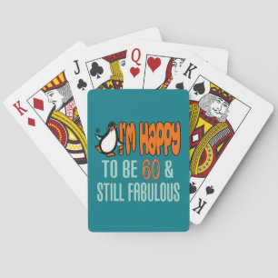 Still Fabulous 60th Birthday Penguin Poker Cards