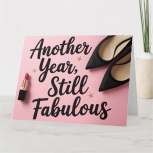 Still Fabulous: Greeting Graphic with Lipstick Card