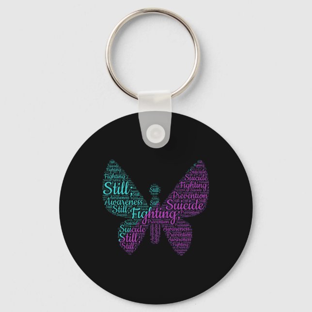 Still Fighting Suicide Prevention Awareness Butter Keychain (Front)