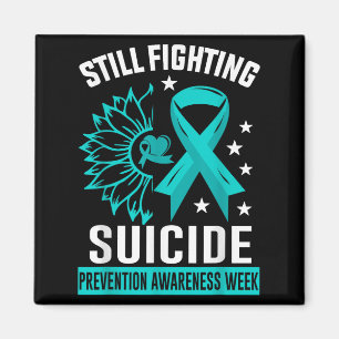 Still Fighting Suicide Prevention Awareness Purple Magnet