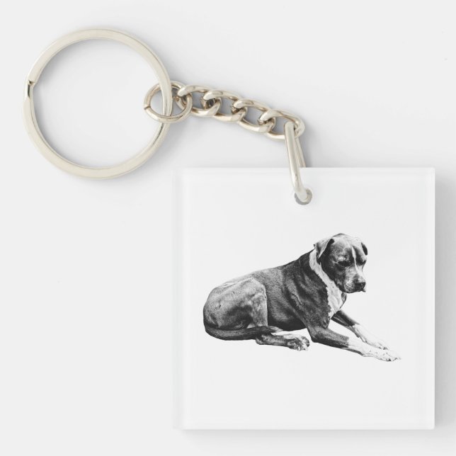 Still Friend, Subtle Texture Keychain (Front)