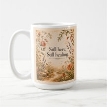 Still Here Still Healing Wildflower Quote
