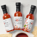Still Hot After 60 Years | Birthday Party Favors Hot Sauces<br><div class="desc">Personalize with any year of birth. Background color can be customized as well. These personalized hot sauces are a great way to add a custom touch to your wedding or special event while staying right within your budget. This is an affordable yet fun way to add a little of your...</div>