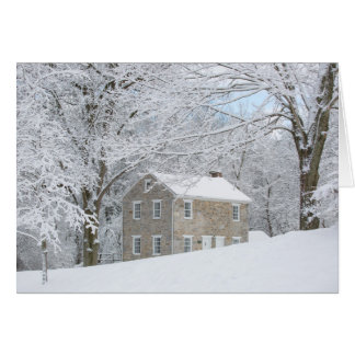 Still House behind snowy bank Cards