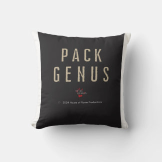 "Still Human" Pack Genus logo Throw Pillow
