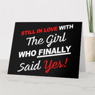 Still in Love Happily Married Husband Anniversary Letterpress Thank You Card