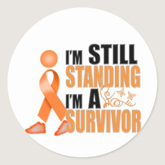 Still Leukemia Survivor Classic Round Sticker