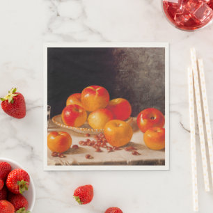 Still Life, Apples and Chestnuts Napkins