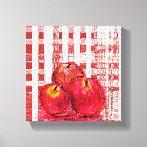 Still Life Apples Canvas Print