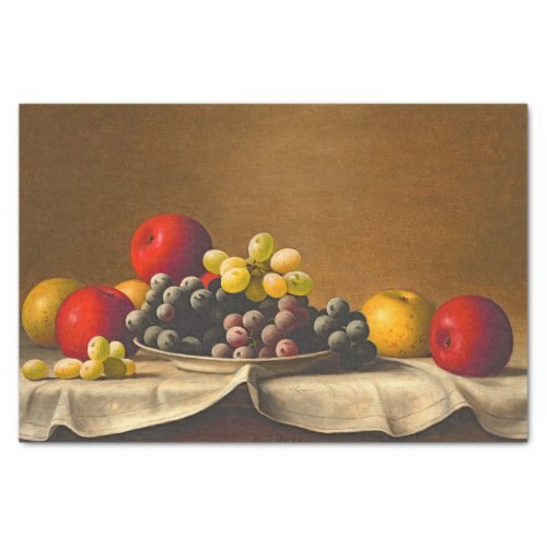 Still Life Apples Grapes Fruit Decoupage Tissue Paper