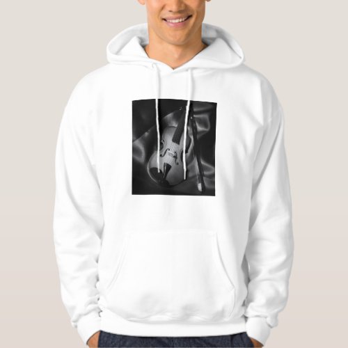 Still_life bW image of a violin Hoodie