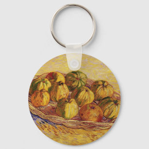 Still Life, Basket of Apples by Vincent van Gogh Keychain