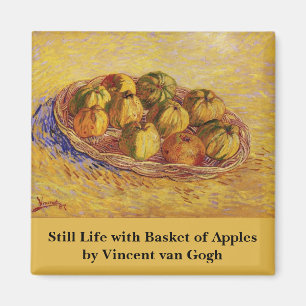 Still Life, Basket of Apples by Vincent van Gogh Magnet