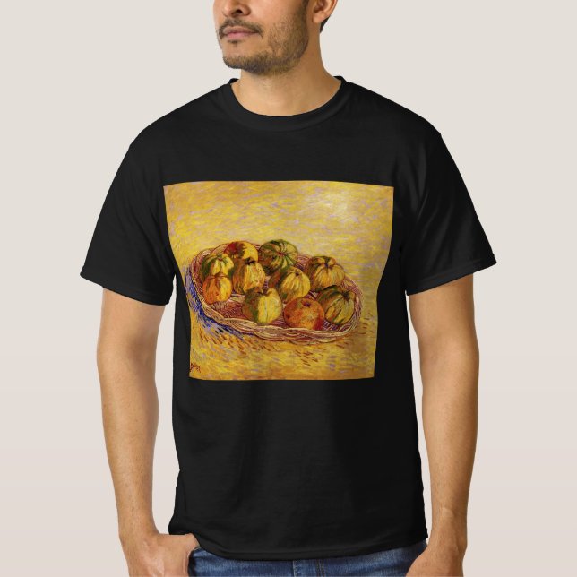 Still Life, Basket of Apples by Vincent van Gogh T-Shirt (Front)