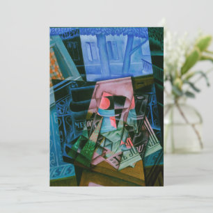 Still Life Before an Open Window by Juan Gris Invitation