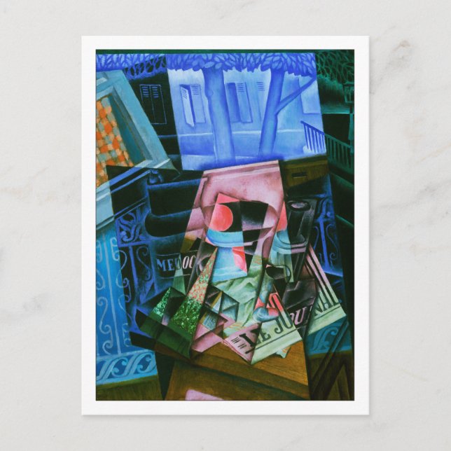 Still Life before an Open Window by Juan Gris Postcard (Front)