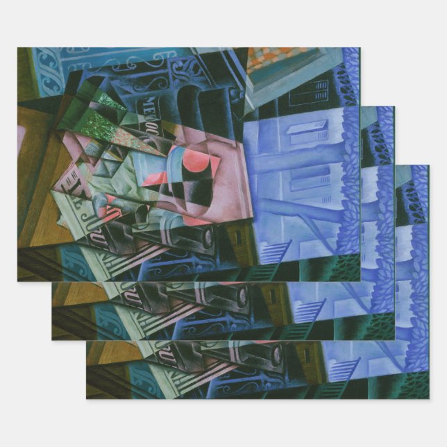 Still Life Before an Open Window by Juan Gris Wrapping Paper Sheets (Set)