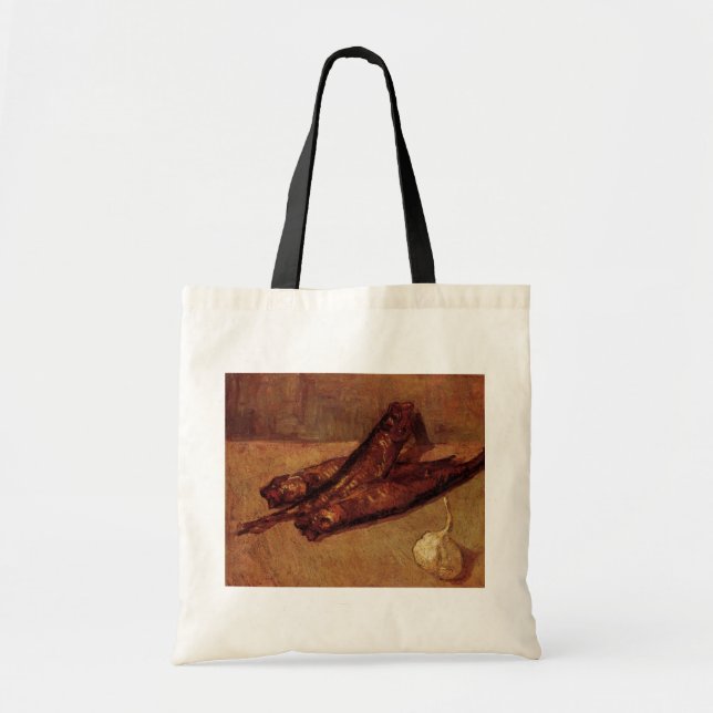 Still Life Bloaters and Garlic by Vincent van Gogh Tote Bag (Front)