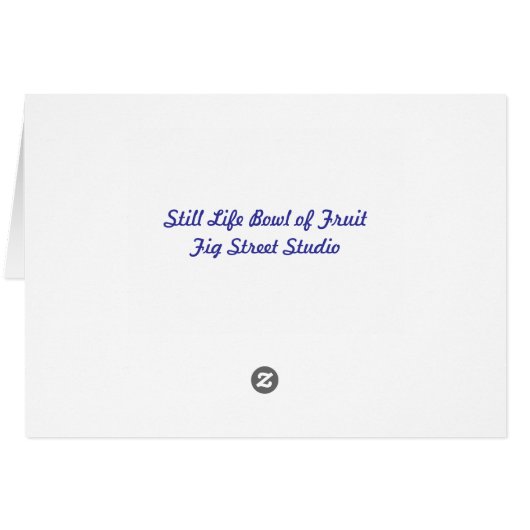 Still Life Bowl of Fruit and Wine (Back Horizontal)