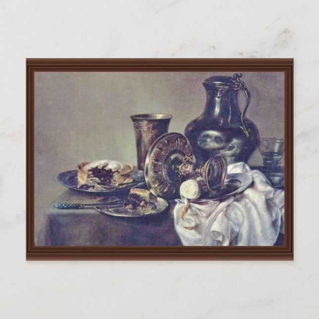 Still Life By Heda, Willem Claesz. (Best Quality) Postcard (Front)